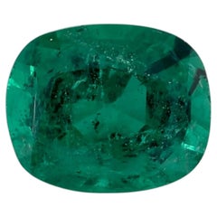 3.66 Ct Emerald Cushion Loose Gemstone