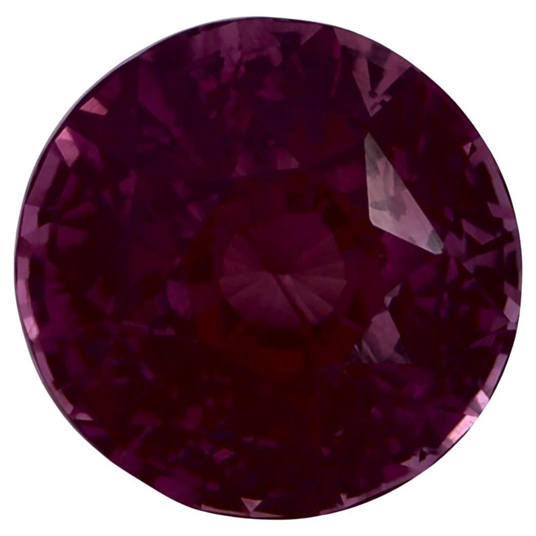3.66 Ct Pink Sapphire Round Loose Gemstone
