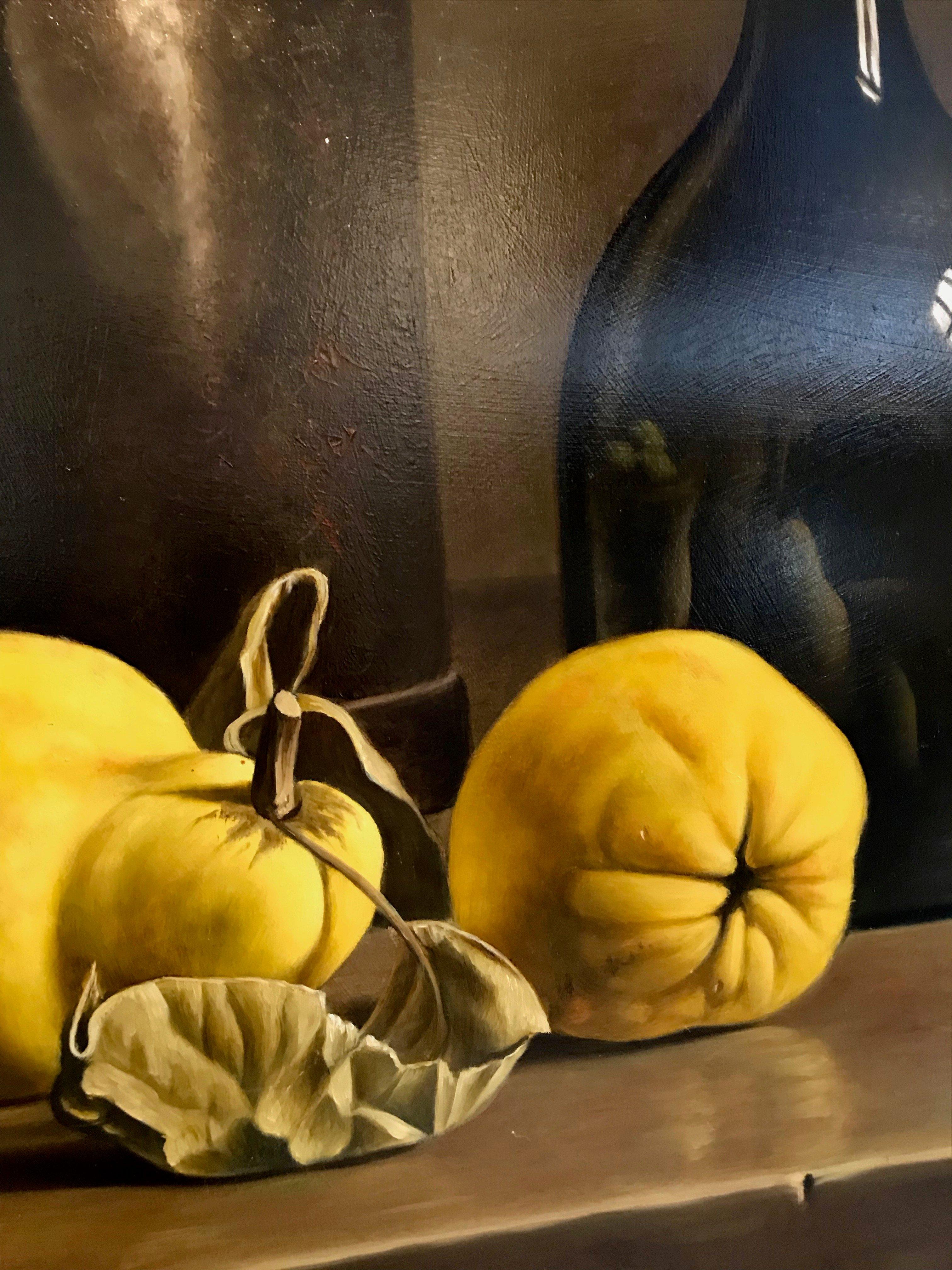Still Life with Quinces - Realist Painting by Stefaan Eyckmans