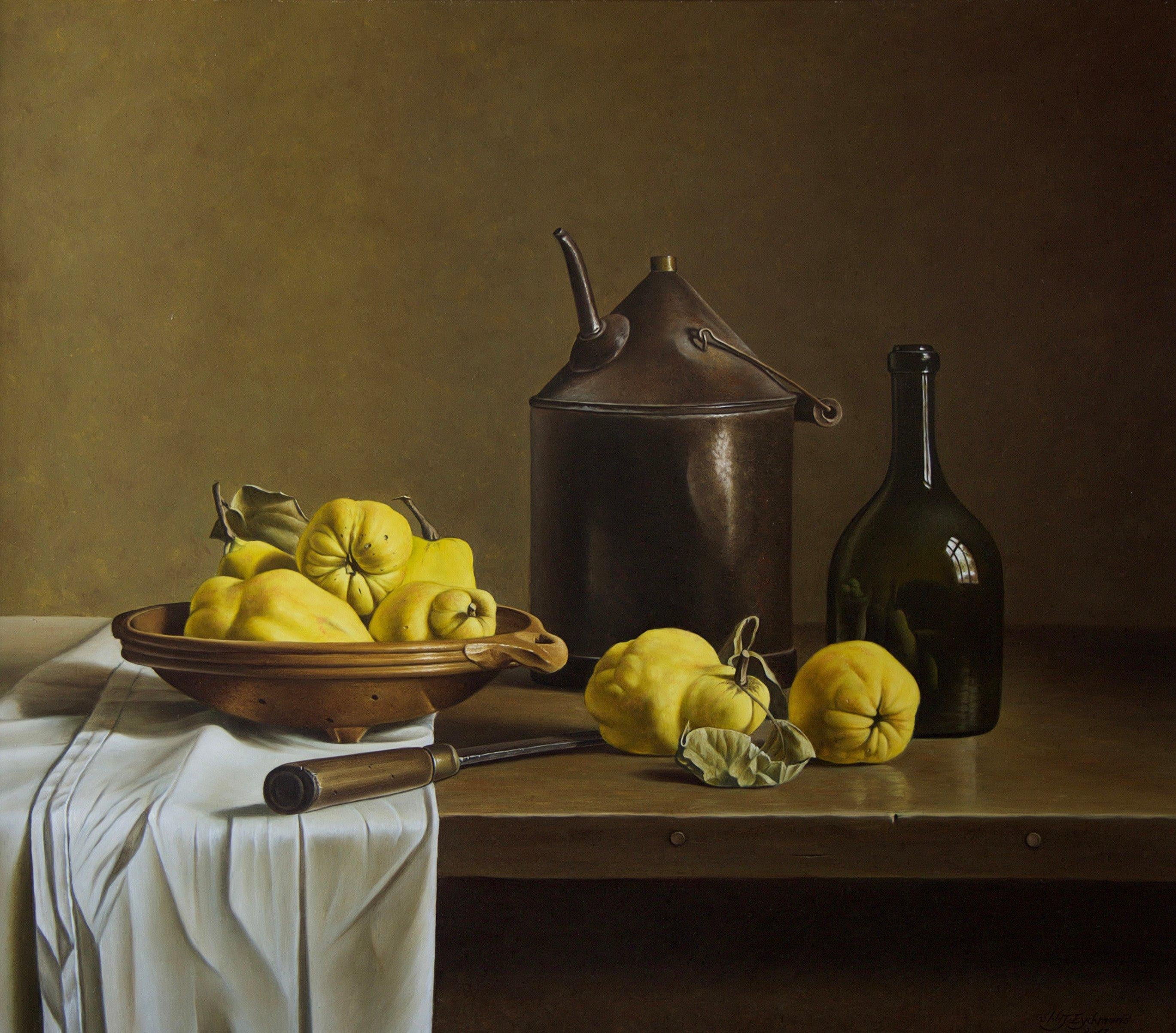 Still Life with Quinces - Painting by Stefaan Eyckmans