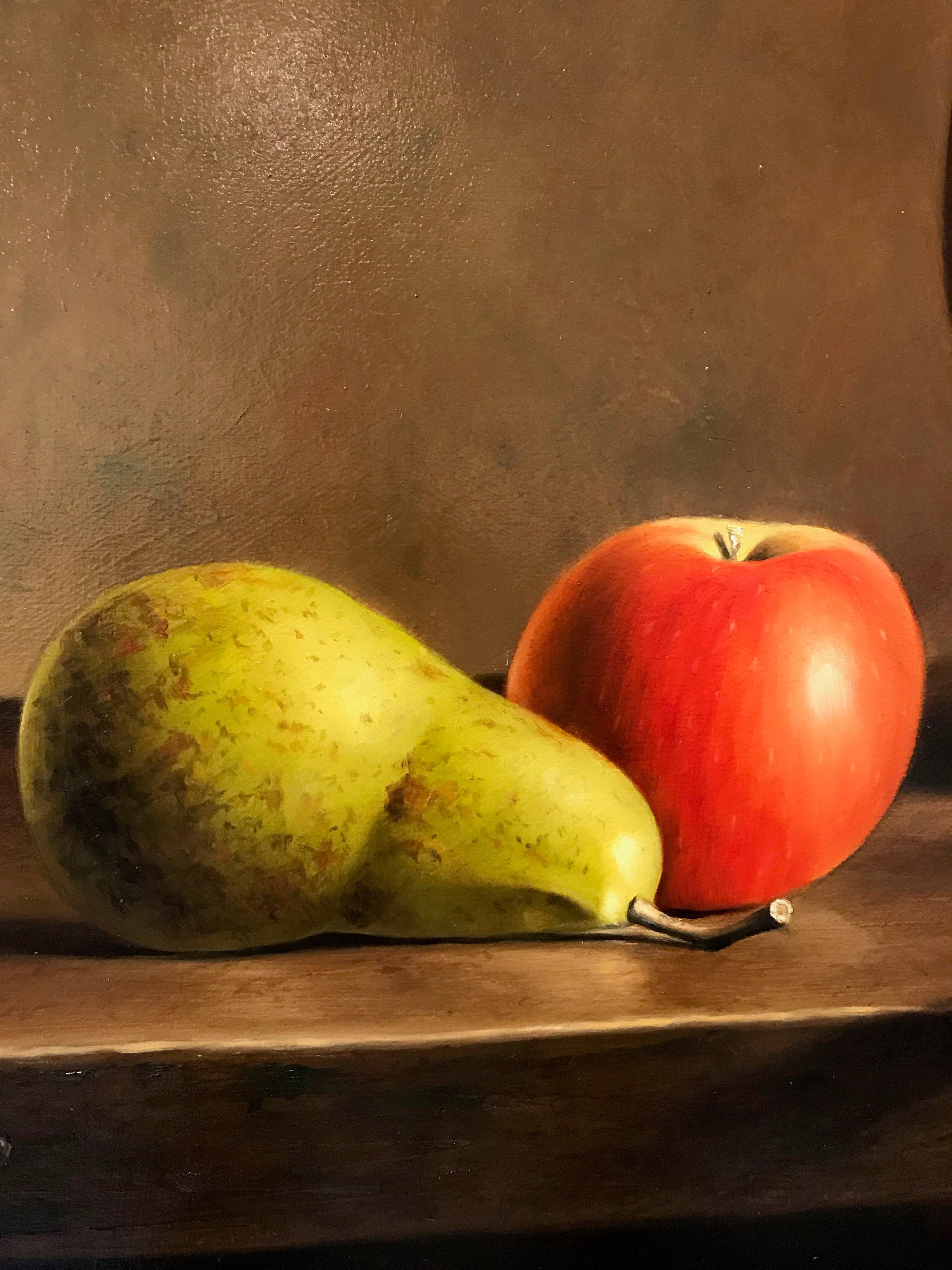 Apples and Pears - Realist Painting by Stefaan Eyckmans