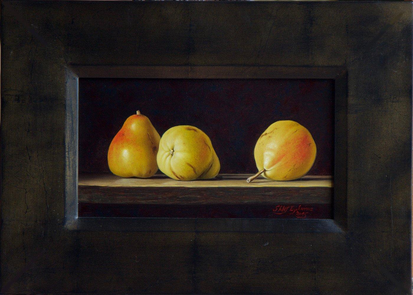 Stefaan Eyckmans Still-Life Painting - Three Pears