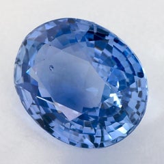 3.67 Ct Blue Sapphire Oval Loose Gemstone