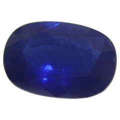 3.67ct Cushion Blue Sapphire GIA Certified Ethiopia