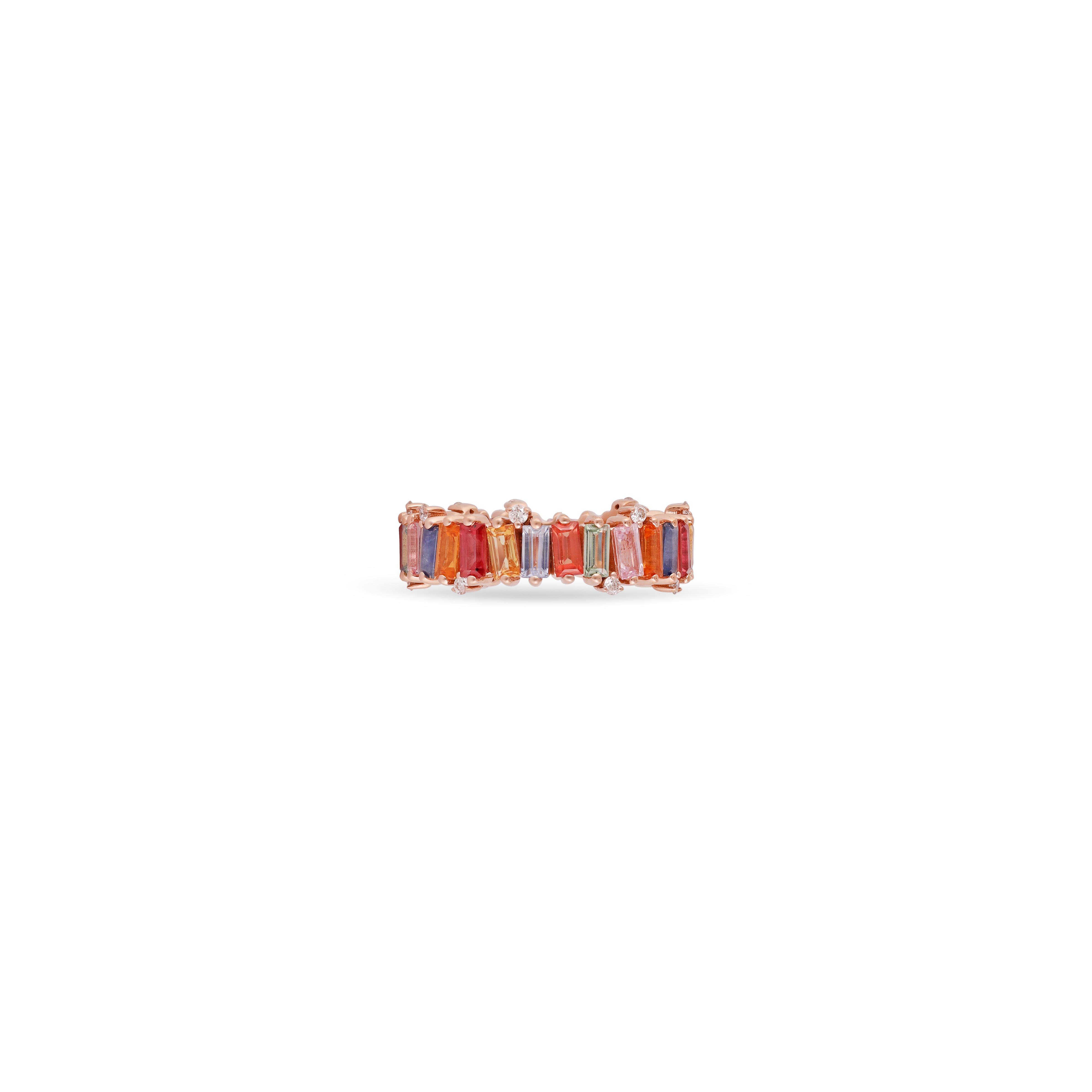Multi Sapphire (0.03 Carat) Very Fine Quality.

The quality of each of these Multi Sapphire  is also top notch. Every stone has beautiful transparency and sparkle. You will love staring at the colors as they show their vibrancy both indoors and
