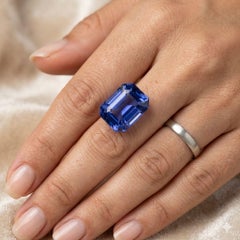 3.68 Carat Unheated Kashmir Blue Sapphire – GIA Certified Emerald Cut Natural Ge