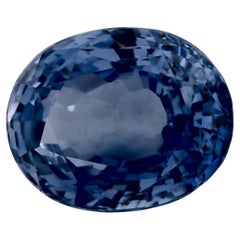 3.68 Ct Blue Sapphire Oval Loose Gemstone
