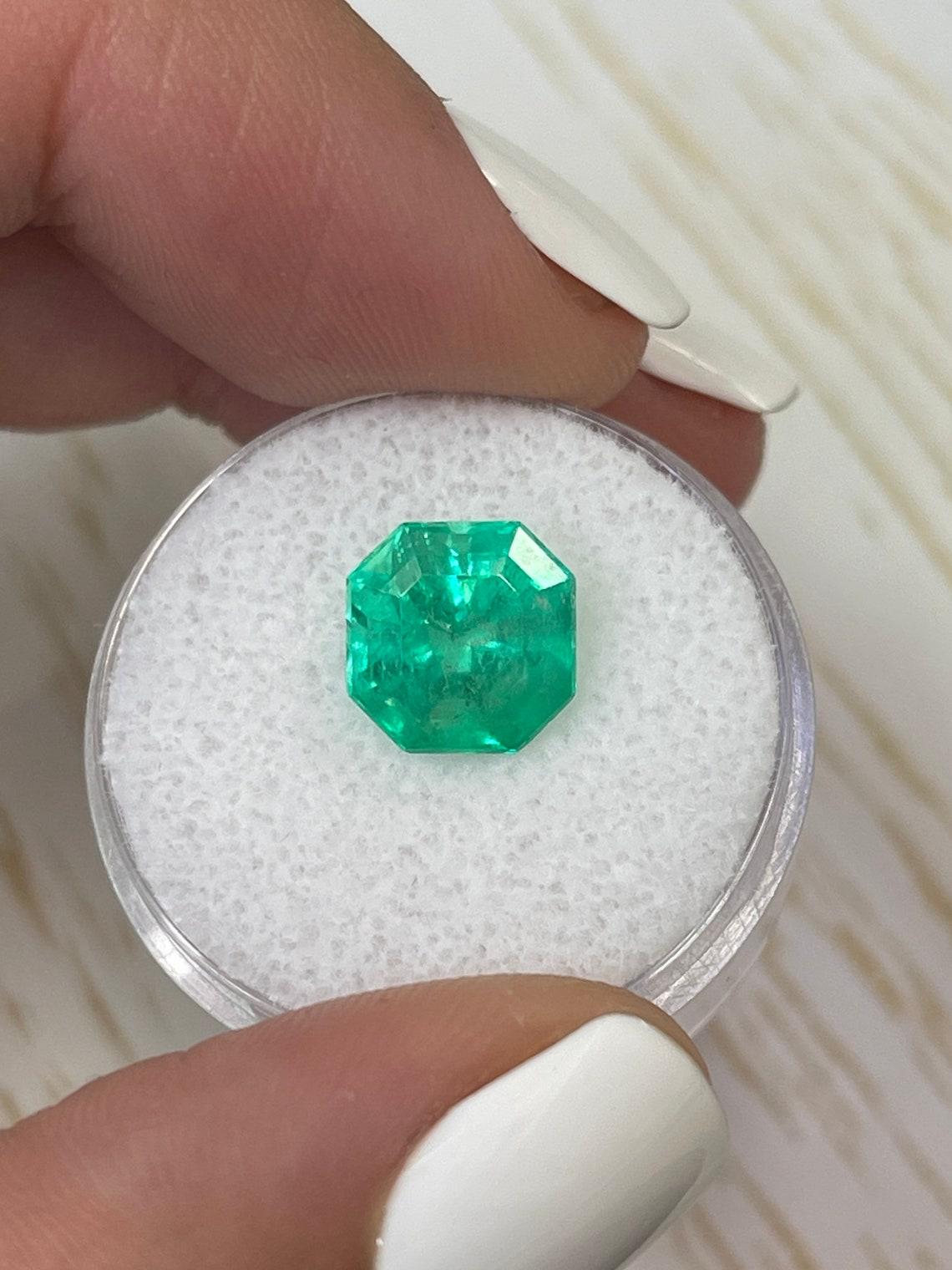3.68ct Luminous Asscher Cut Muzo Green Emerald 9x9 Genuine May Birthstone (pierre de naissance de mai) Neuf - En vente à Jupiter, FL