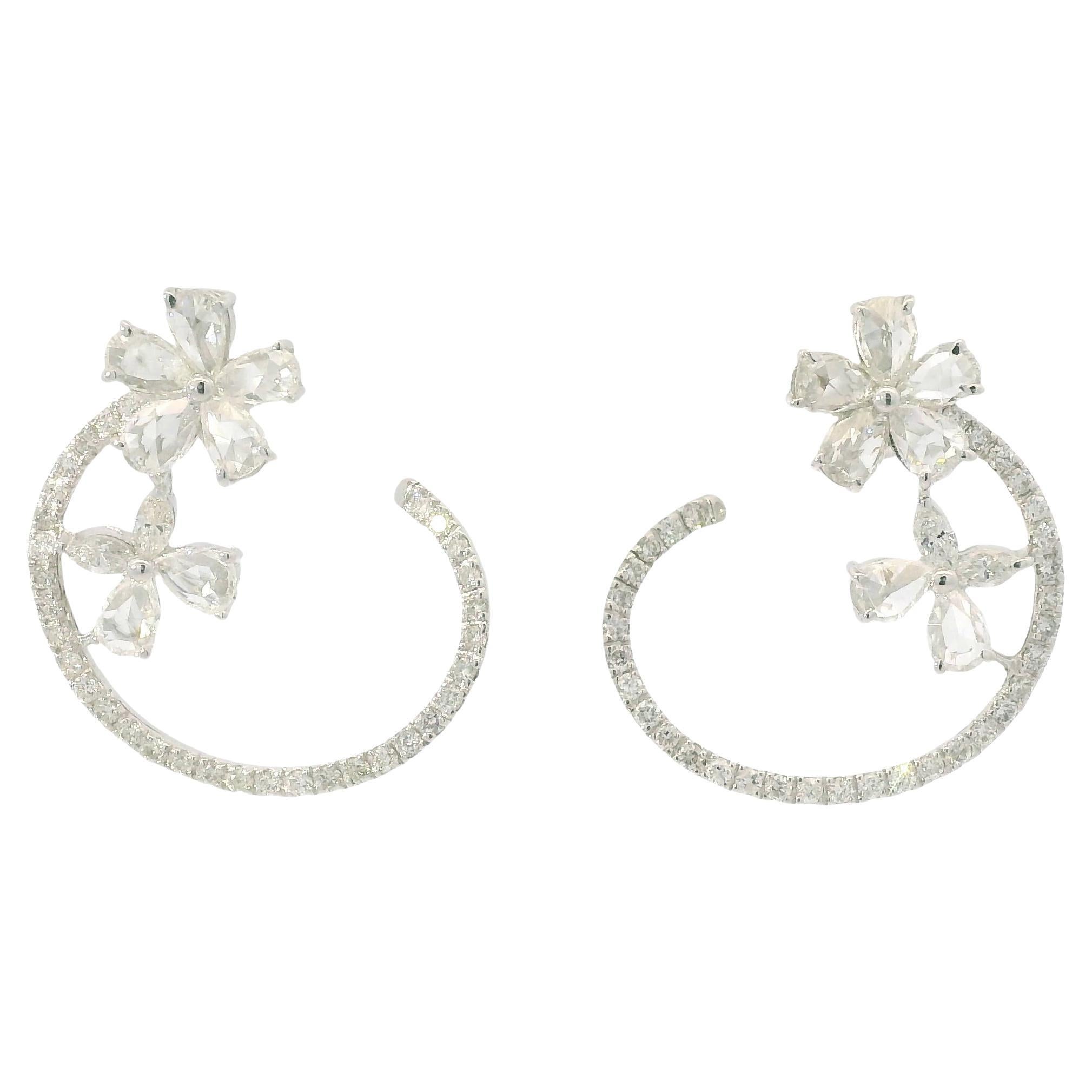 Orecchini con diamanti da 3,69 carati