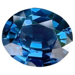 3.69 carats Cobalt Blue Spinel Stone Oval Mixed Cut Natural Tanzanian Gemstone