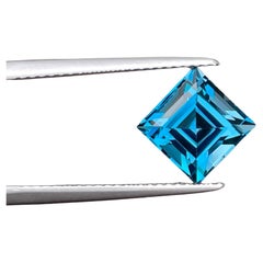 Superbe bijou en topaze bleue de Londres de 3,69 carats, pierre et topaze majestueuse