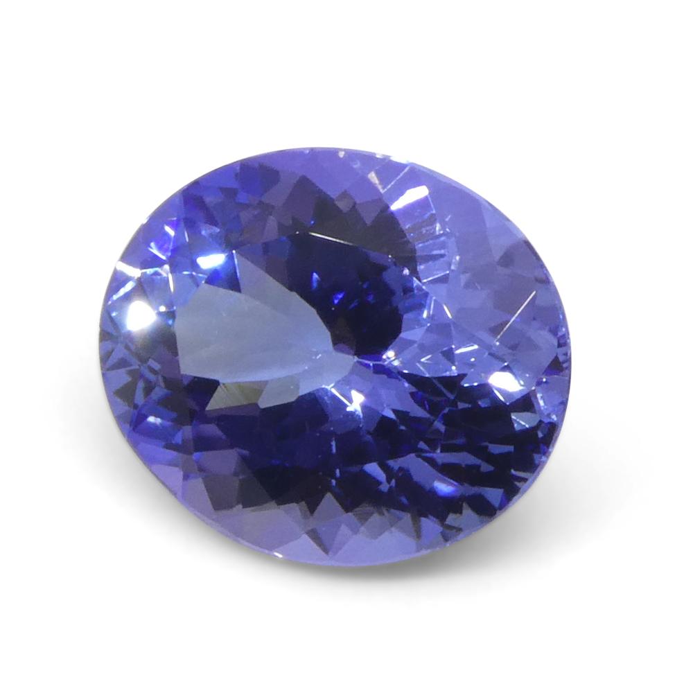 3.69ct Oval Violet Blue Tanzanite from Tanzania For Sale 5