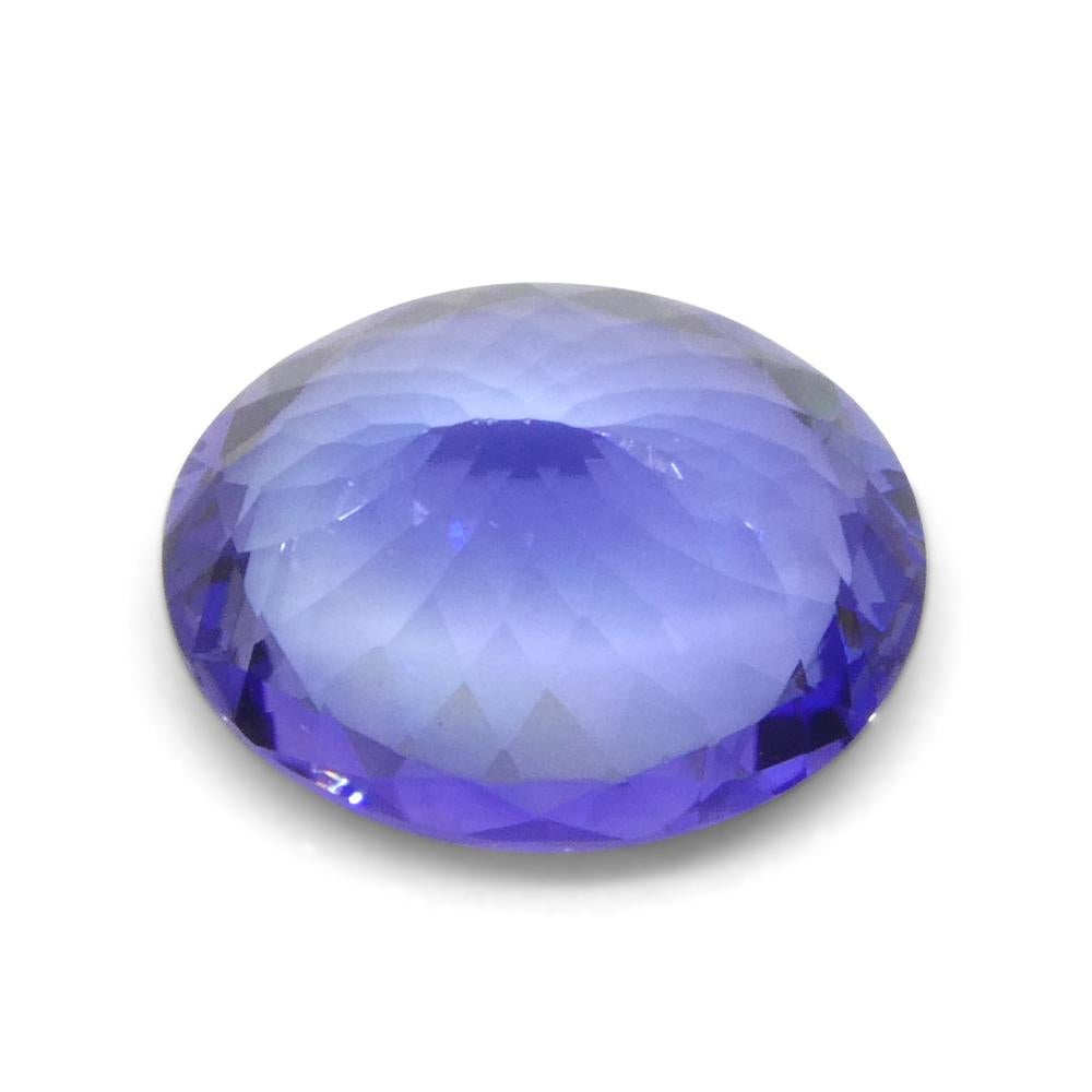 3.69ct Oval Violet Blue Tanzanite from Tanzania For Sale 6
