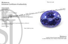 3.69ct Oval Violet Blue Tanzanite from Tanzania