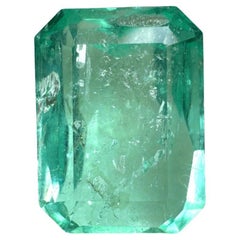 3,69ct Seafoam Grüner Smaragd Schliff Muzo Kolumbianischer Edelstein Echter Mai Geburtsstein