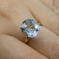 3.6ct Cushion Blue Aquamarine from Brazil