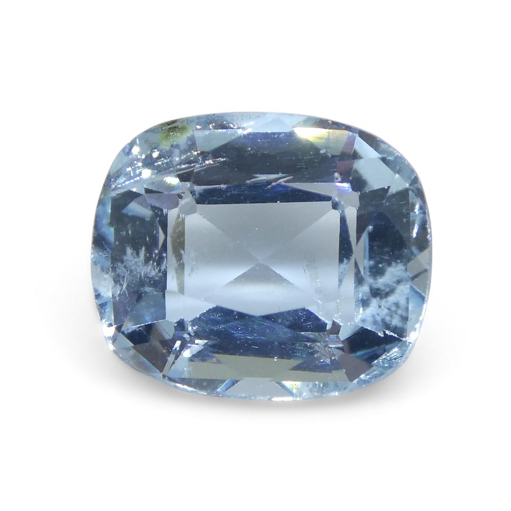3.6ct Cushion Blue Aquamarine from Brazil For Sale 4