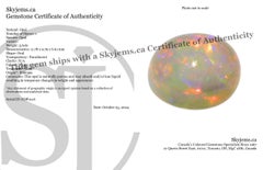 3.6ct Oval Cabochon White Welo Opal from Ethiopia
