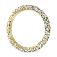 Rolex Bezel 4.50 Carat VVS Diamonds 14 Karat Yellow Gold