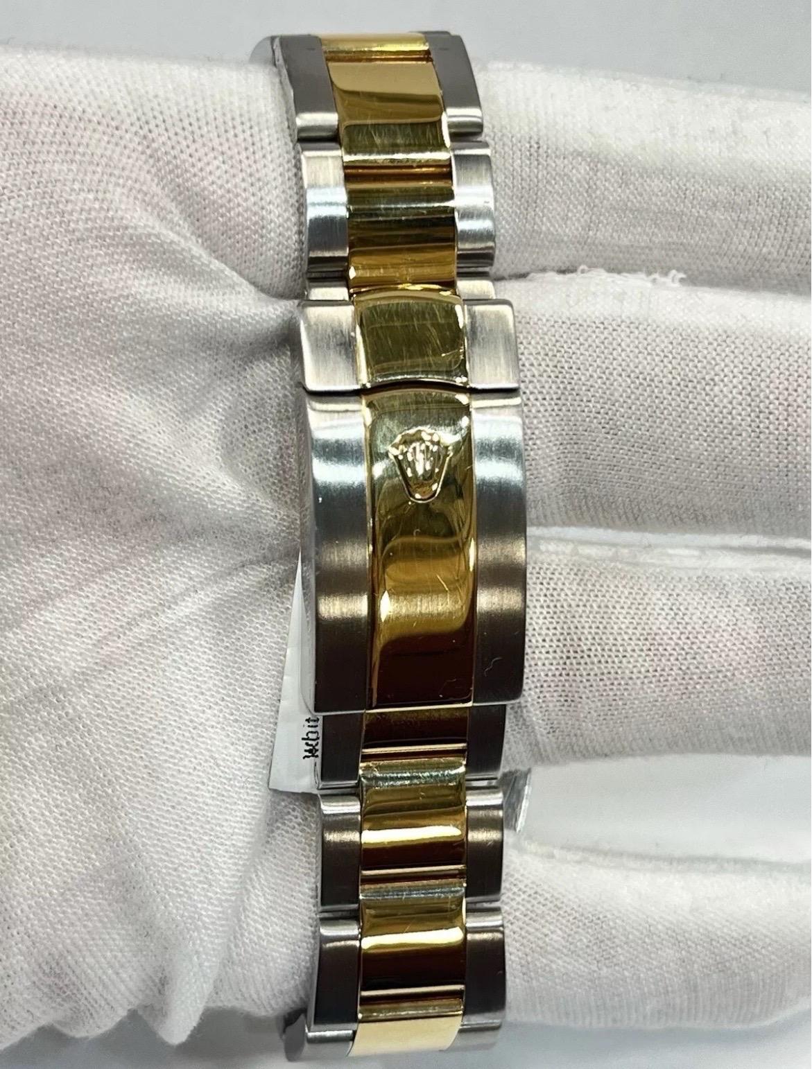 Rolex Montre Datejust 116233 champagne à cadran chiffres romains bicolore 36 mm en vente 8