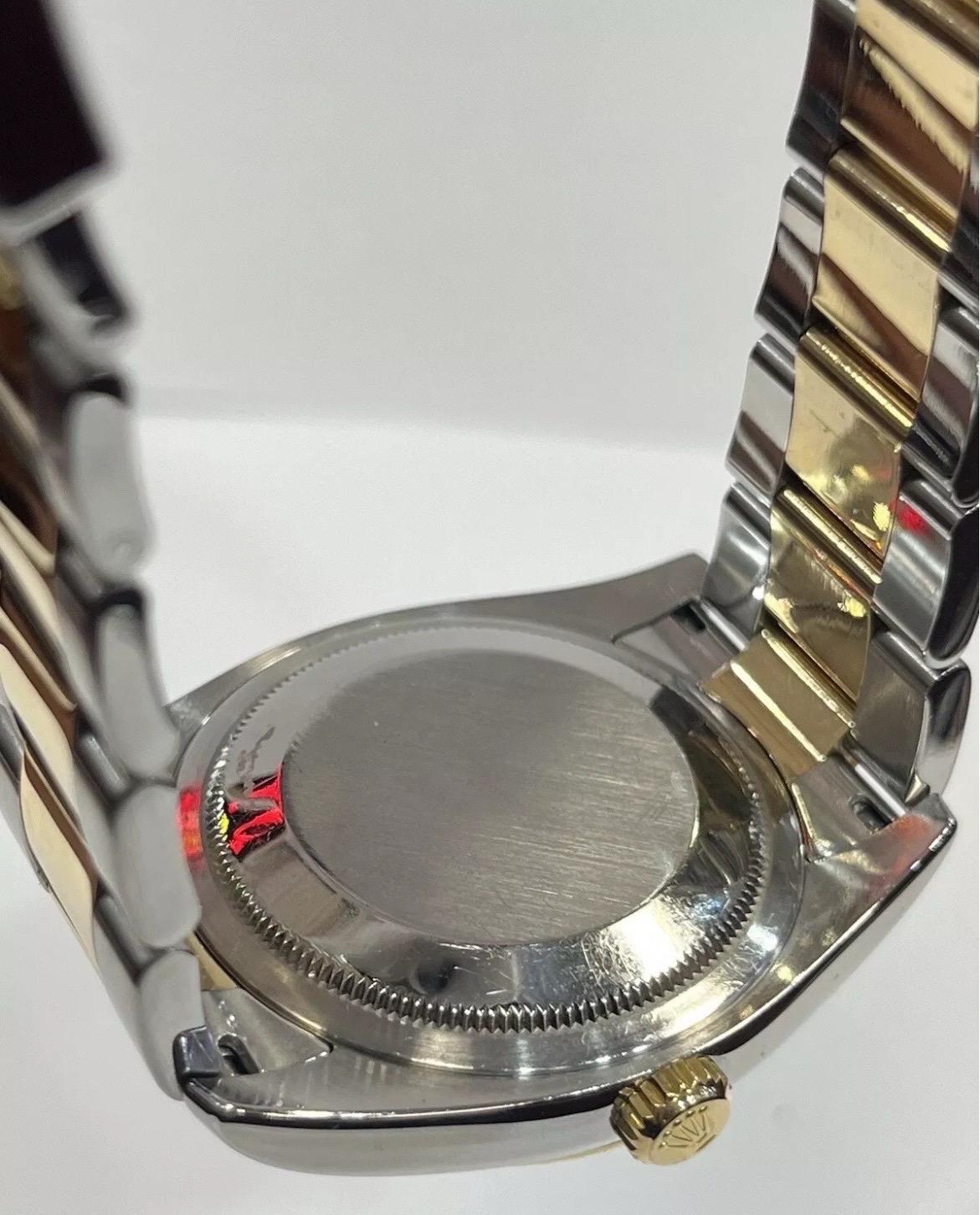 Rolex Montre Datejust 116233 champagne à cadran chiffres romains bicolore 36 mm en vente 10