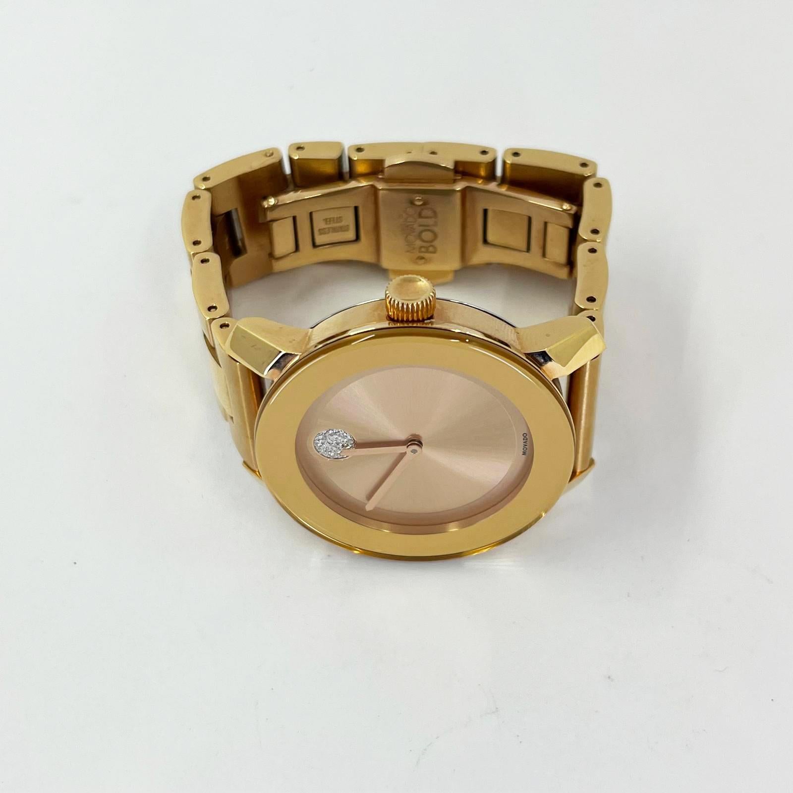 Reloj Movado Bold Cuarzo 36mm Tono Rosa en venta 3
