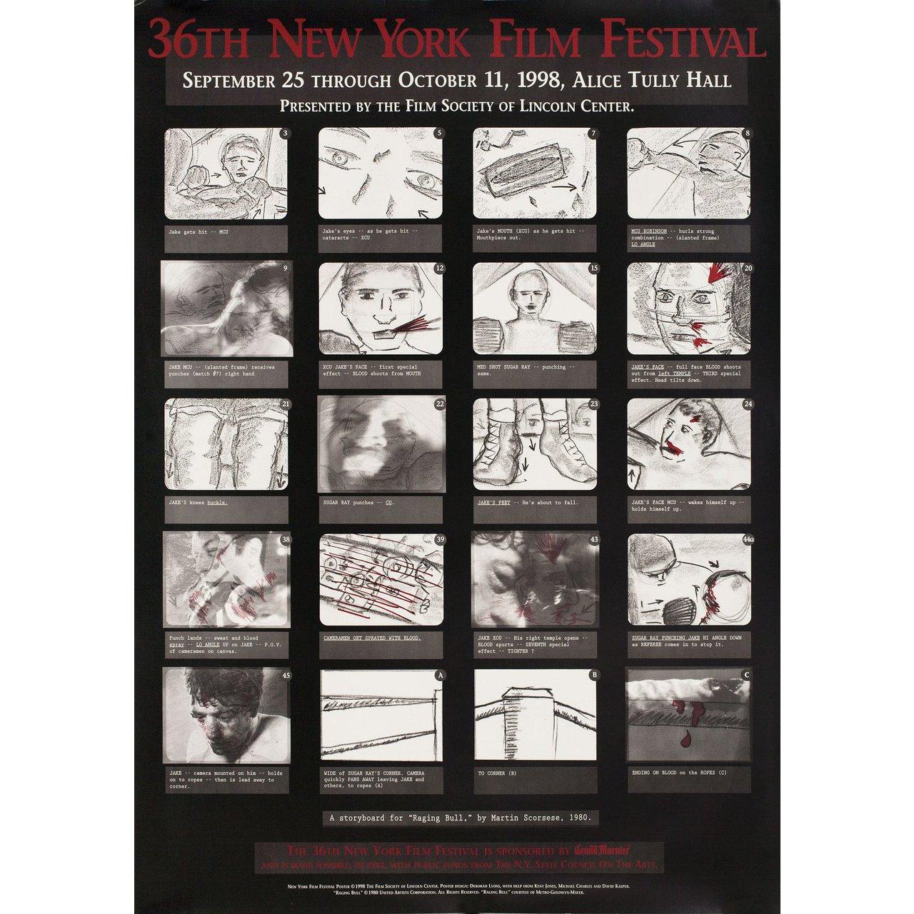 Original 1998 U.S. poster by Deborah Lyons for the 1963 festival New York Film Festival. Fine condition, rolled. Please note: the size is stated in inches and the actual size can vary by an inch or more.
    