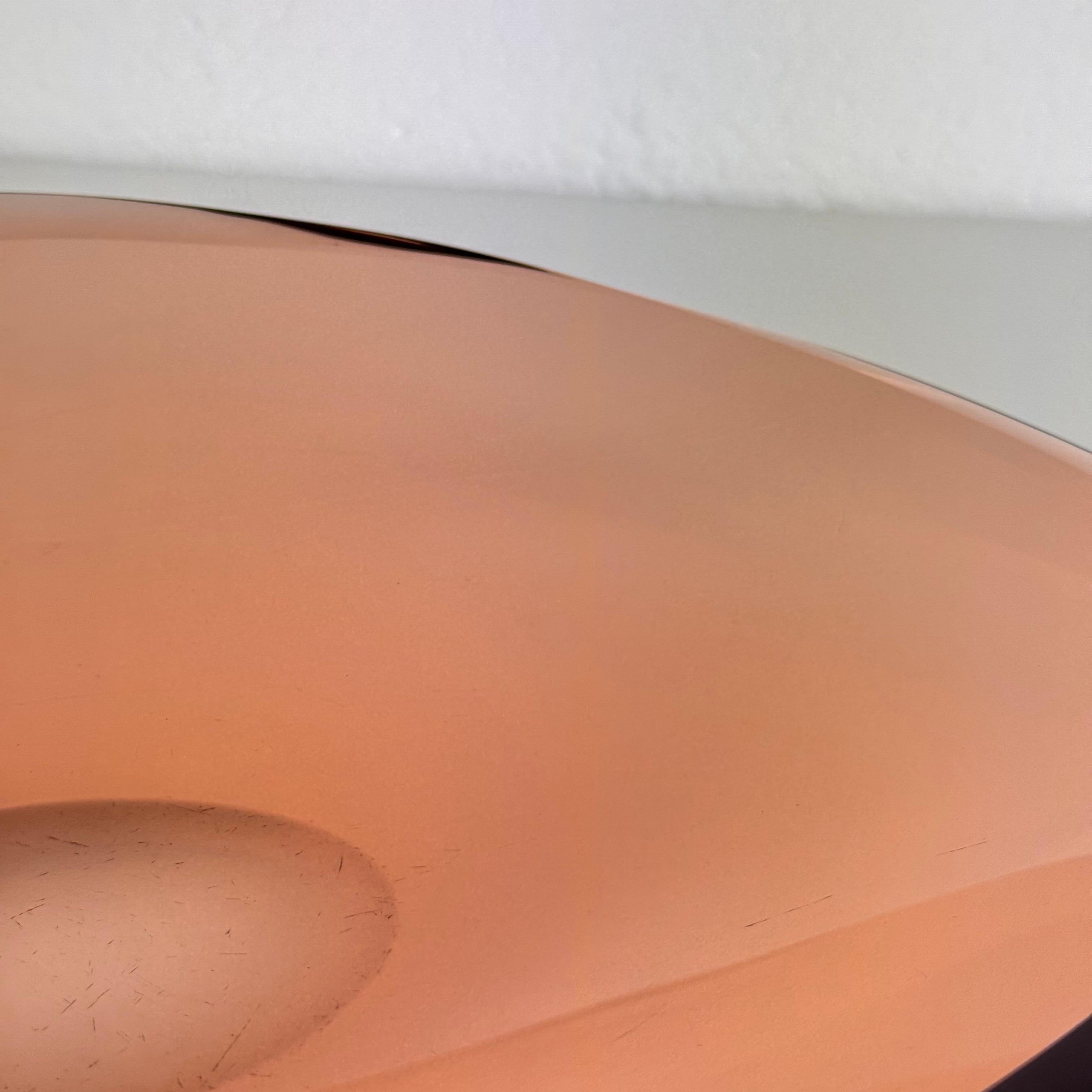 Mid-20th Century Max Ingrand for Fontana Arte, Large Curved Pink Crystal Centerpiece, 1960s