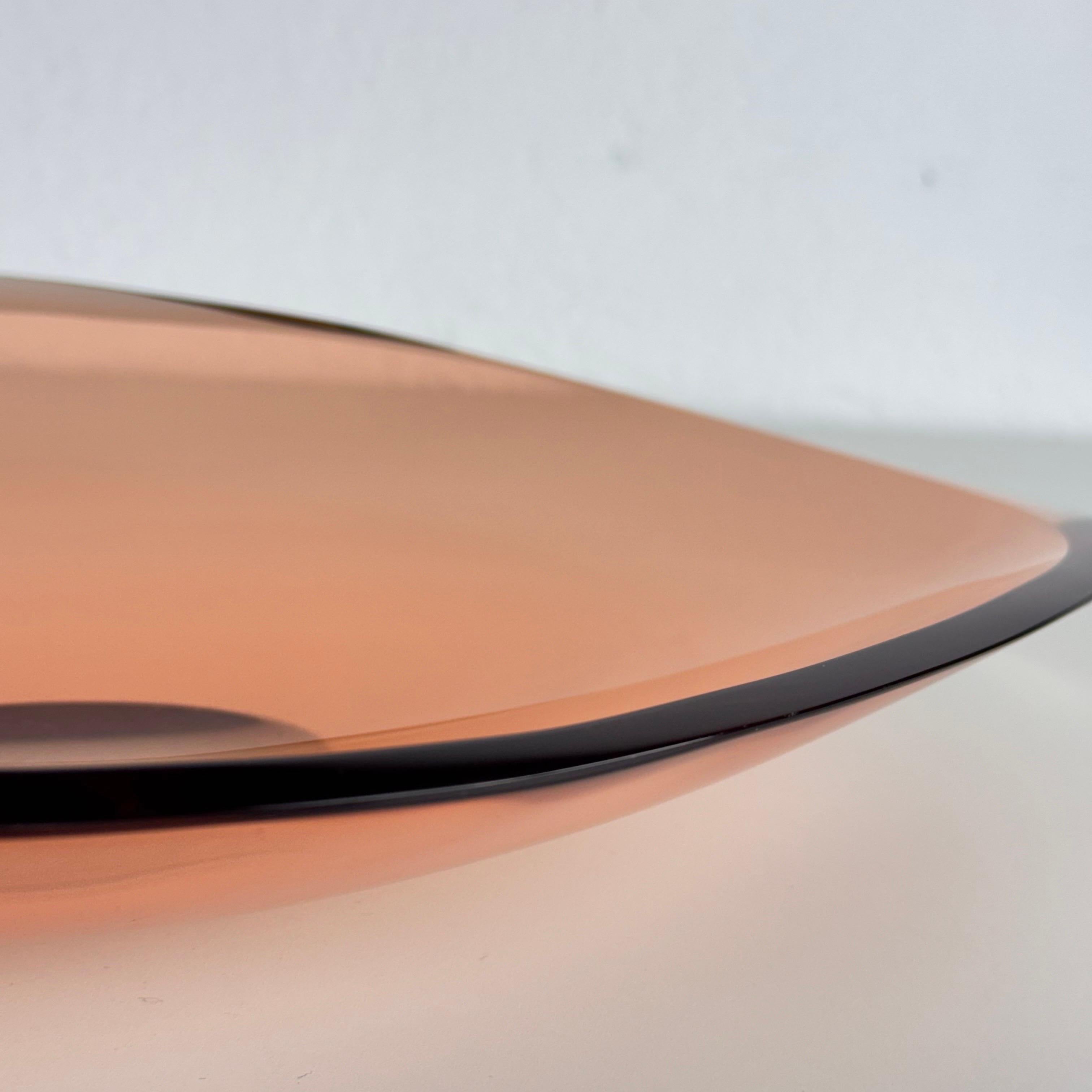 Max Ingrand for Fontana Arte, Large Curved Pink Crystal Centerpiece, 1960s 2