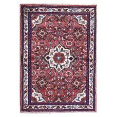 3
6 "x5
New Persian Hamadan Small Flower Medallion Tappeto in pura lana annodato a mano