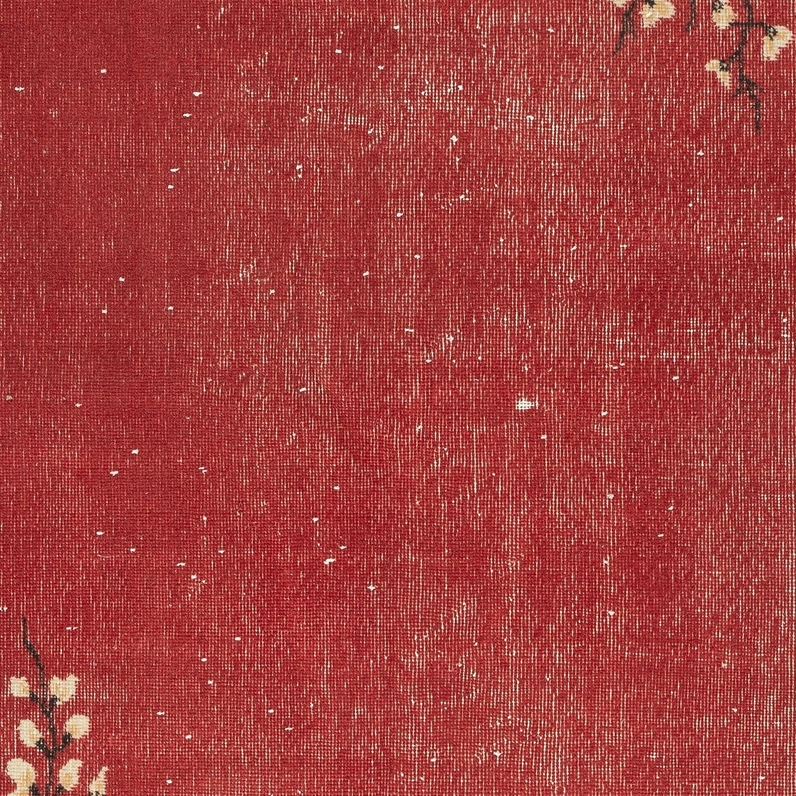 Turkish 3.6x7.2 Ft Vintage Hand-Knotted Chinese Art Deco Design Red Area Rug For Sale