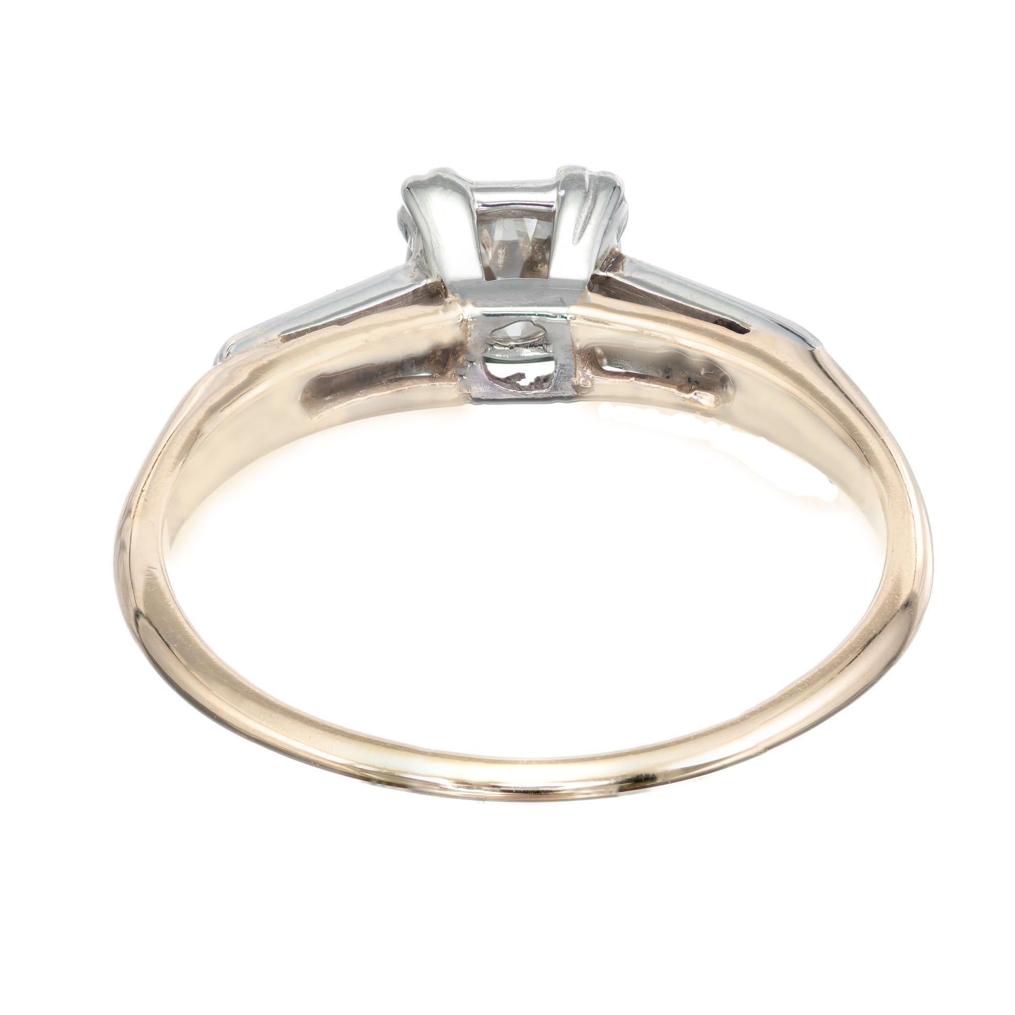 37 Karat Verlobungsring mit alteuropäischem Diamant im Art déco-Stil im Zustand „Gut“ im Angebot in Stamford, CT