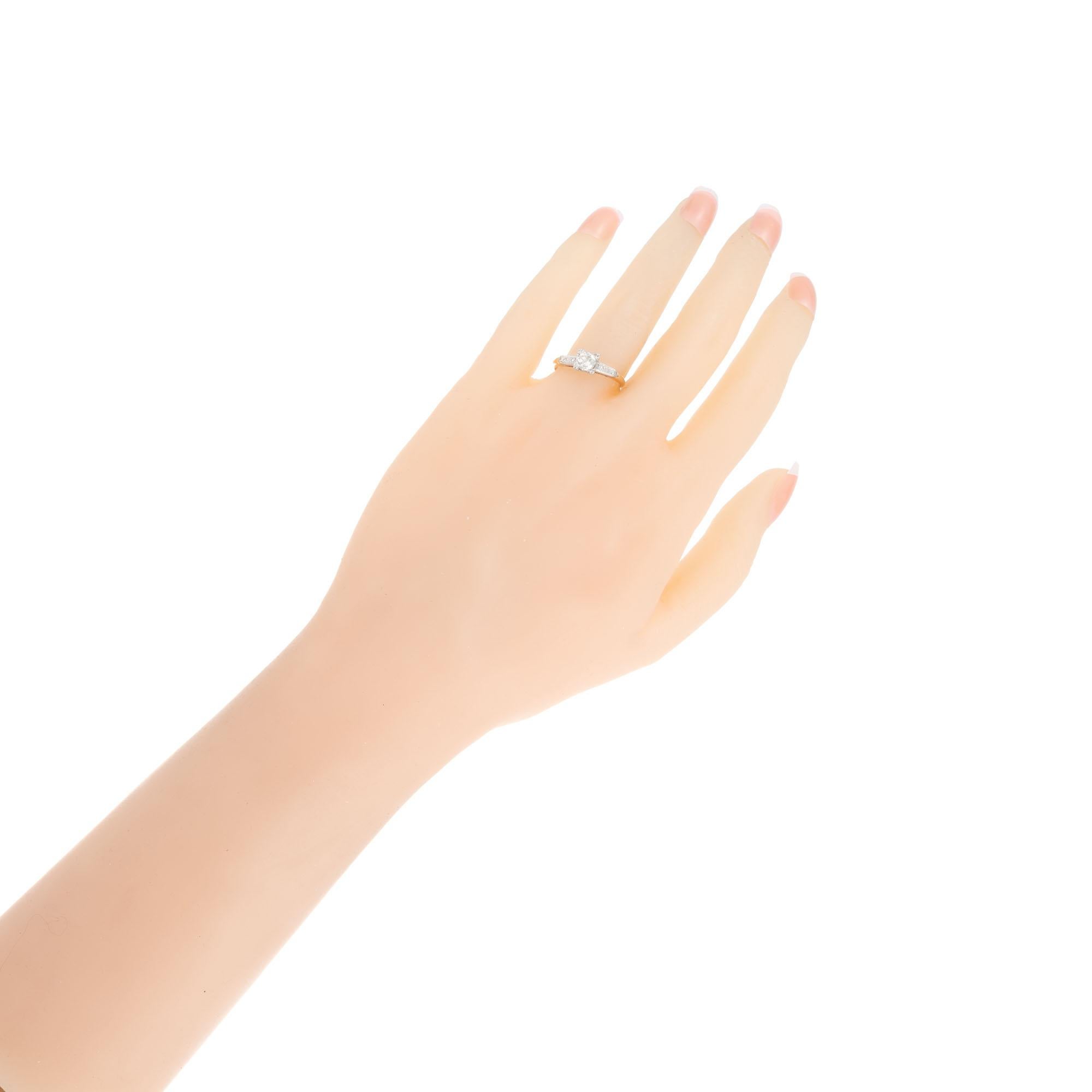 37 Karat Verlobungsring mit alteuropäischem Diamant im Art déco-Stil Damen im Angebot