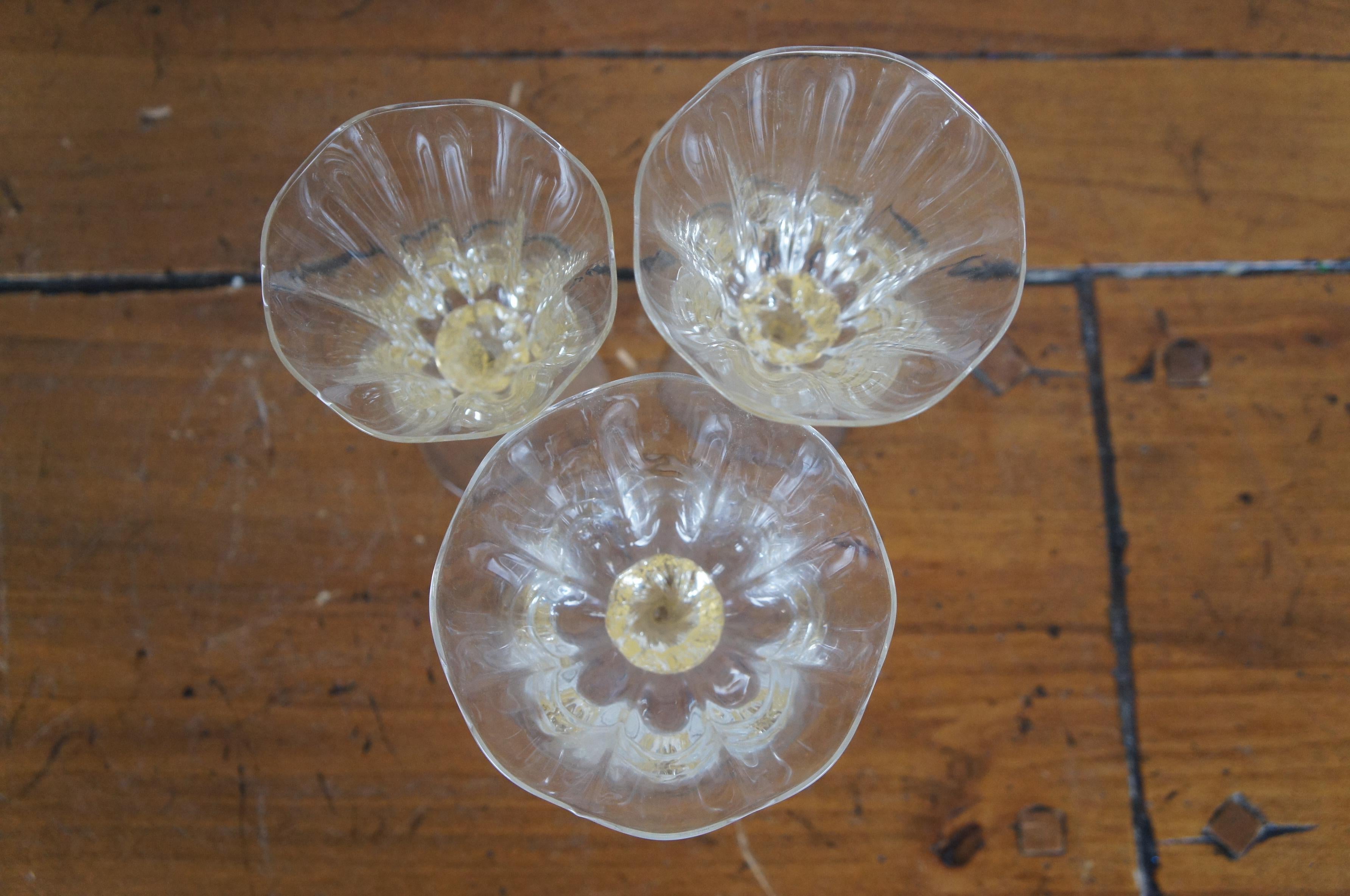 37 Bicchieri da cocktail con stelo ritorto in oro veneziano italiano in vendita 3