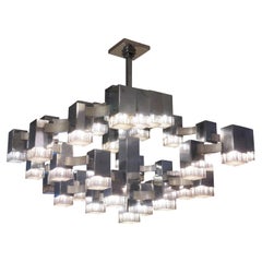 37 Light Chandelier by Sciolari, Italy 1970s