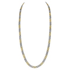 Diamond Gold Vintage Curb Link Necklace