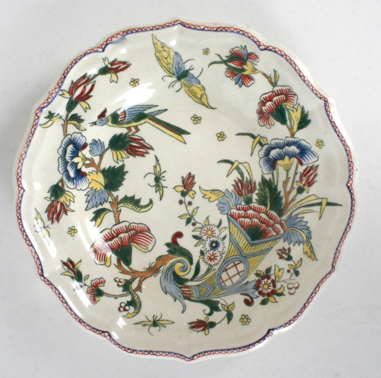 37Piece Gien Faience Corne D'Abondance Dinnerware, Midcentury For Sale