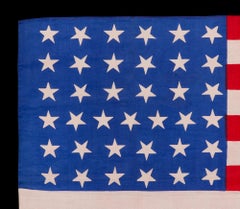 37 Star Antique American Flag, Nebraska Statehood, circa 1867-1876