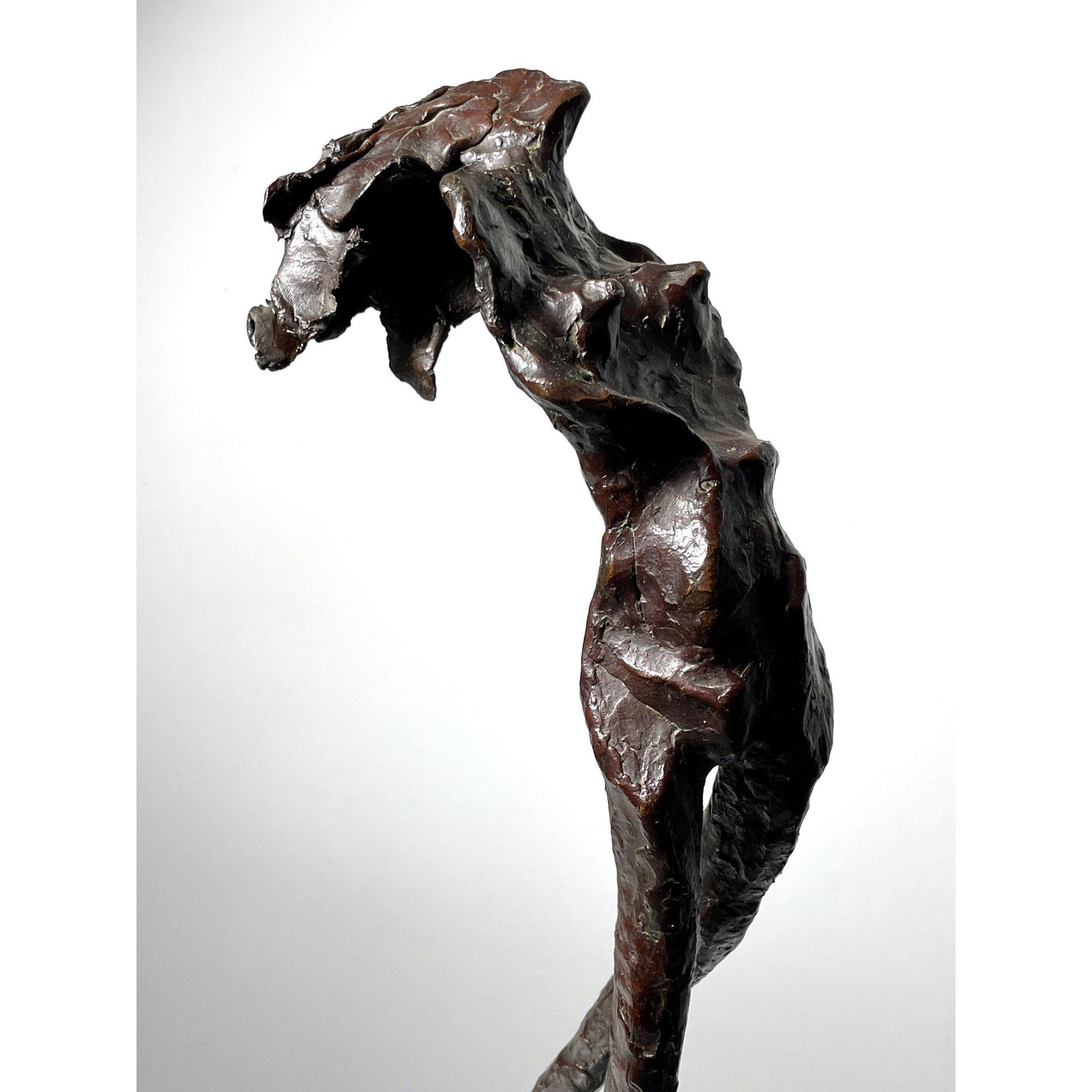 Sculpture abstraite en bronze brutaliste du milieu du siècle de 37