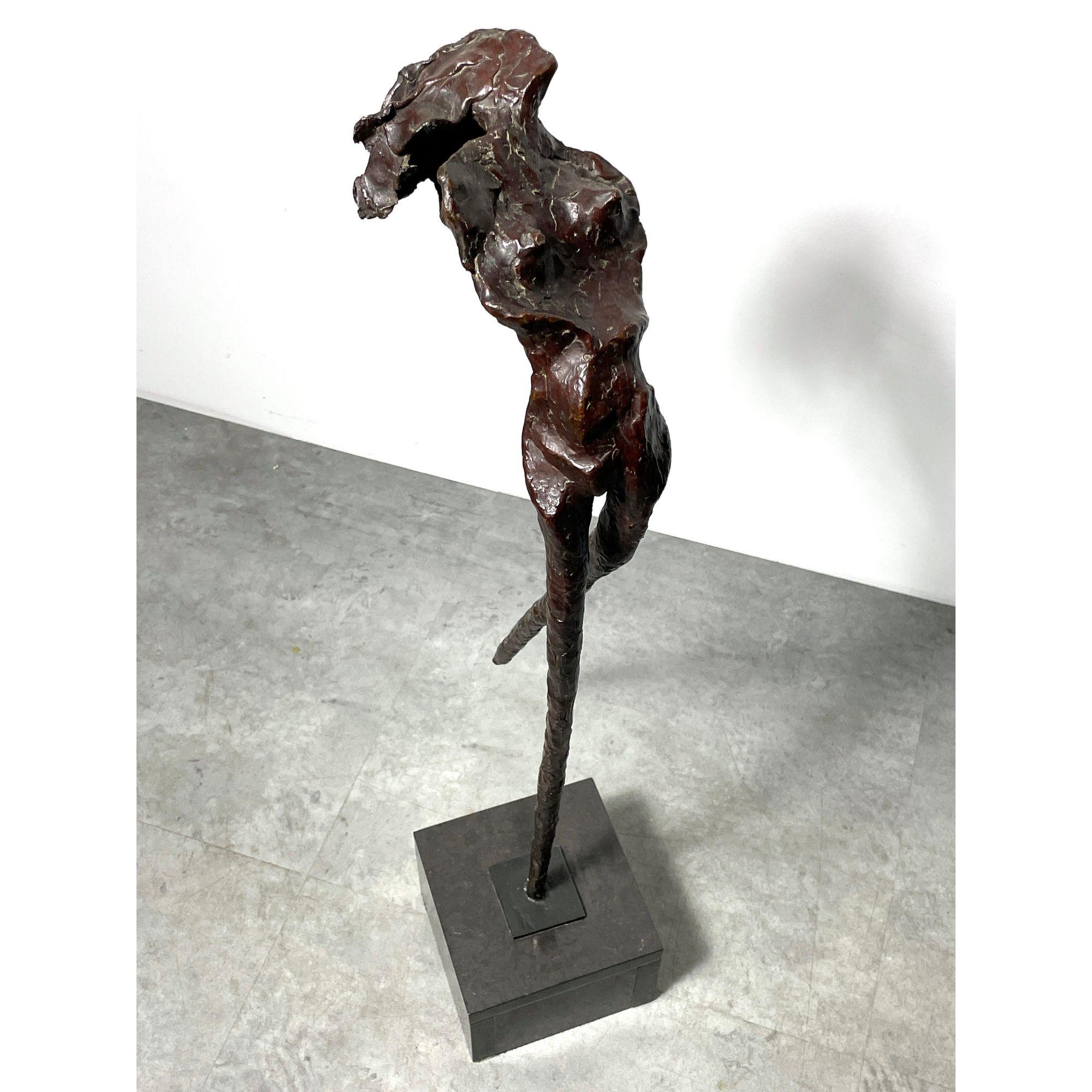 Sculpture abstraite en bronze brutaliste du milieu du siècle de 37