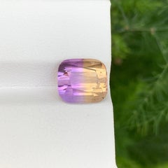 3.70 Karat Natürlicher Loser Bi Color Ametrine Stein Kissenschliff Brasilianischer Edelstein