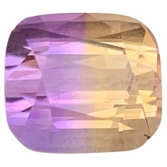 3.70 Karat Natürlicher Loser Bi Color Ametrine Stein Kissenschliff Brasilianischer Edelstein