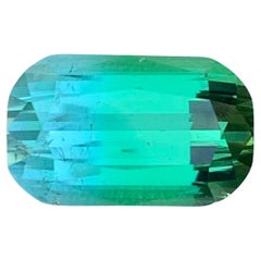 3,70 carati di tormalina bicolore naturale sfusa con taglio a cuscino