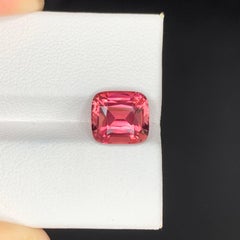 3.70 Karat Natürlicher loser Bubblegum Pink Turmalin Kissenschliff Afghanischer Edelstein