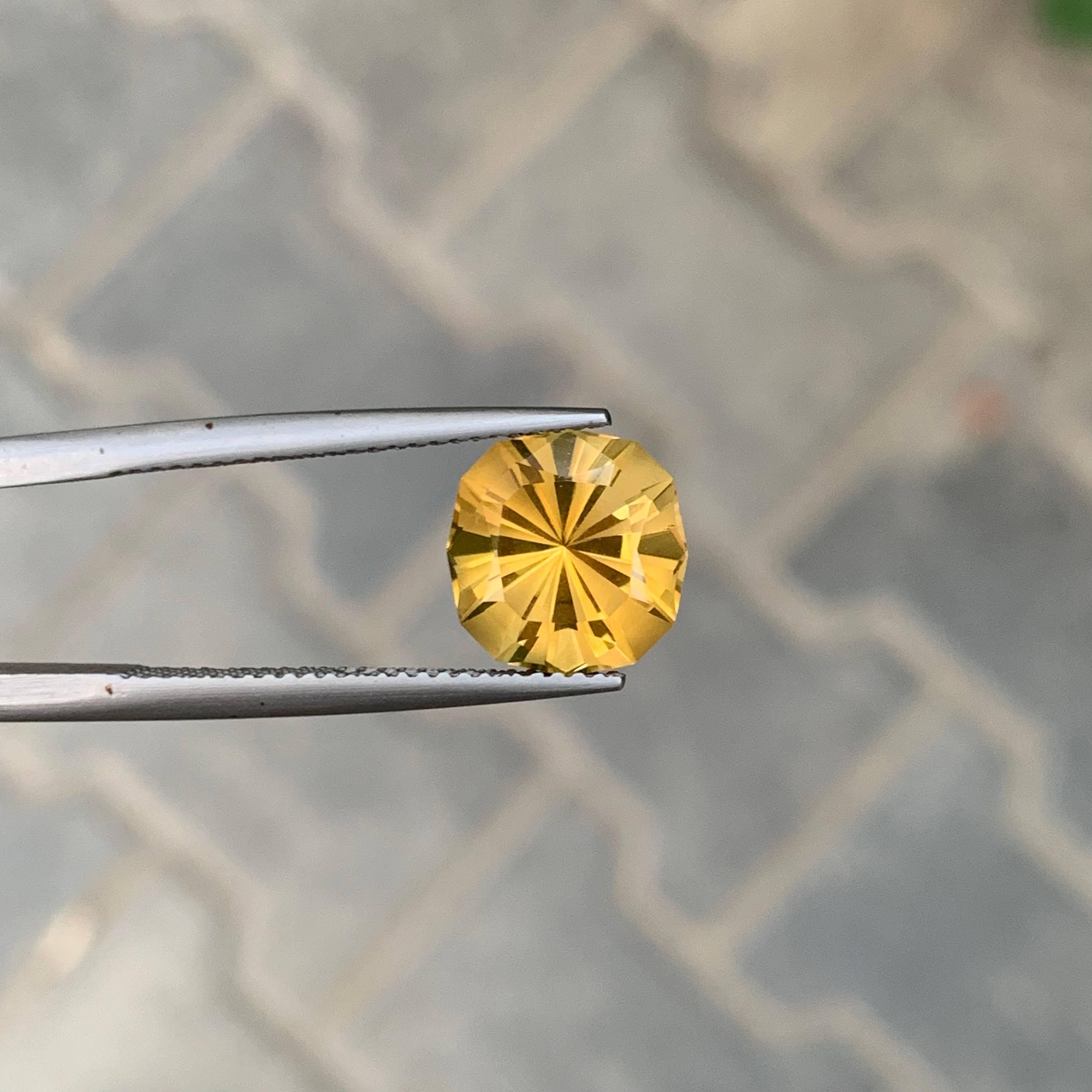 Poids 3,70 carats 
Dimensions 10,3 x 9,9 x 7,2 mm
Traitement Aucun 
Origine Brésil
Clarity Loup Clean 
Forme Coupe Précision Coussin 




Rehaussez votre collection avec cette citrine dorée naturelle en vrac de 3,70 carats, conçue de manière experte