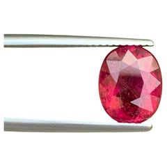 3,70 carati di tormalina rubelite naturale sciolta, taglio ovale, gemma afgana