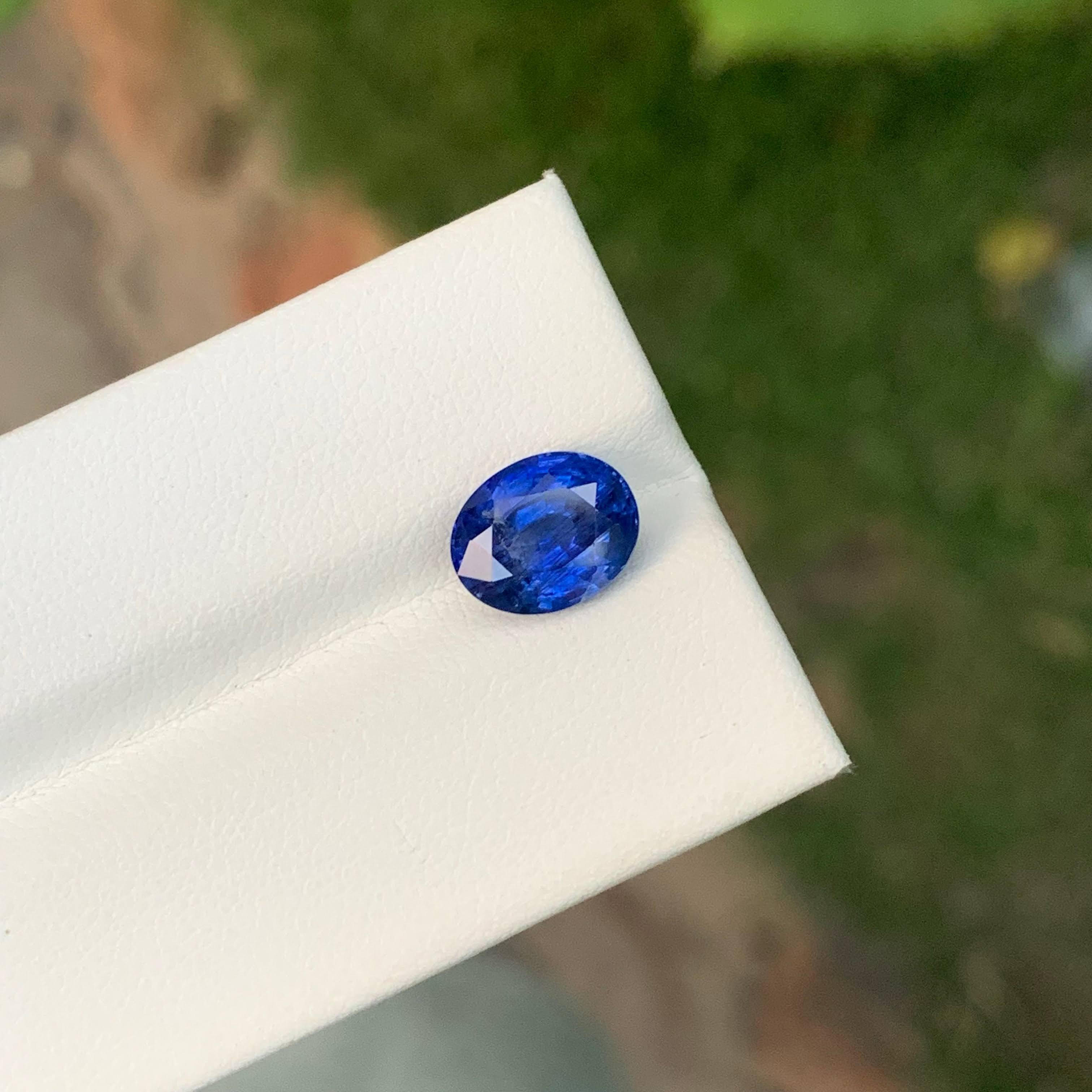 3,70 Karat Natürlicher Loser Weicher Blauer Saphir Stein Oval Schliff Sri Lanka Edelstein im Angebot 5