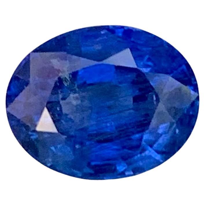 3,70 Karat Natürlicher Loser Weicher Blauer Saphir Stein Oval Schliff Sri Lanka Edelstein