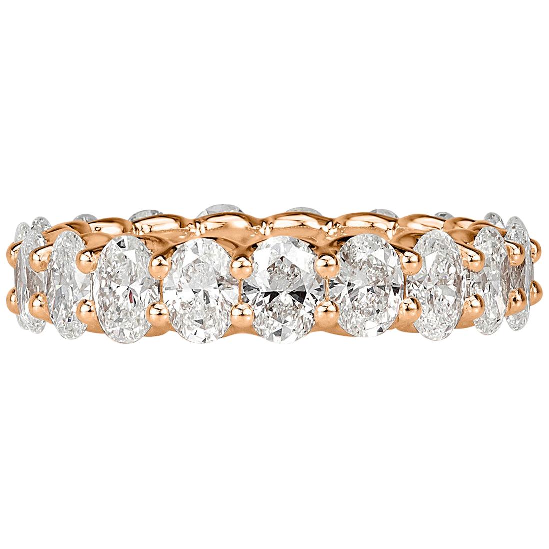 Mark Broumand 3.70 Carat Oval Cut Diamond Eternity Band