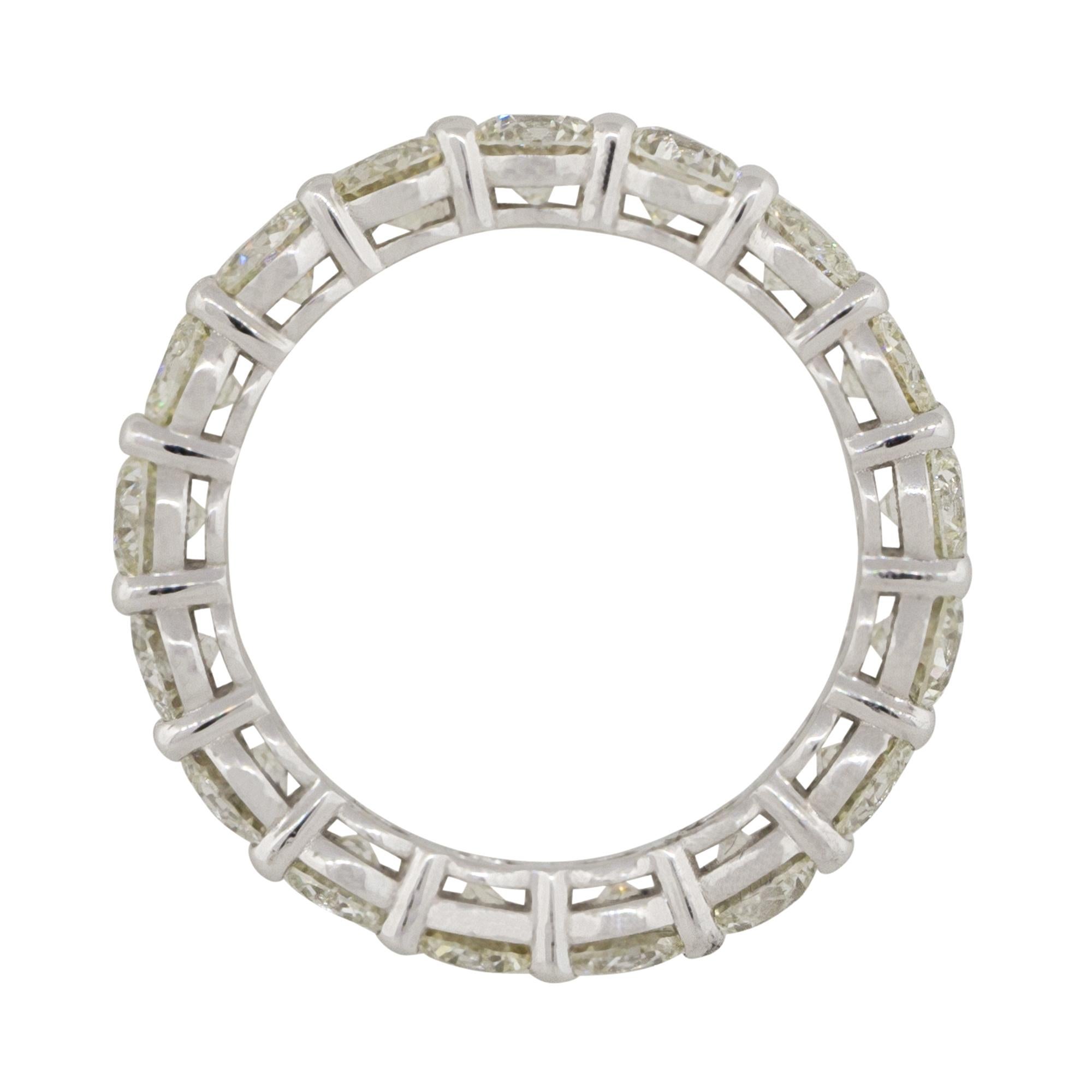 3.70 Quilates Diamante Brillante Redondo Banda de Eternidad 14 Kilates en Stock en Excelente estado para la venta en Boca Raton, FL
